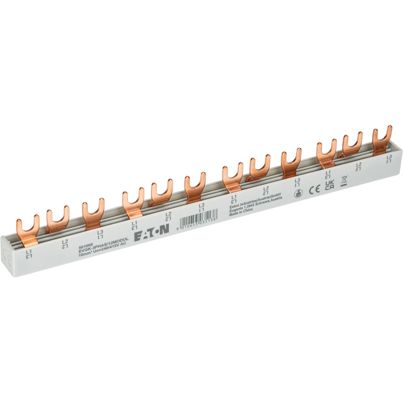 EATON SAMLESKINNE 3-FAS 1+2+3-POL 12MOD EATON SAMLESKINNE 3-FAS 1+2+3-POL 12MOD