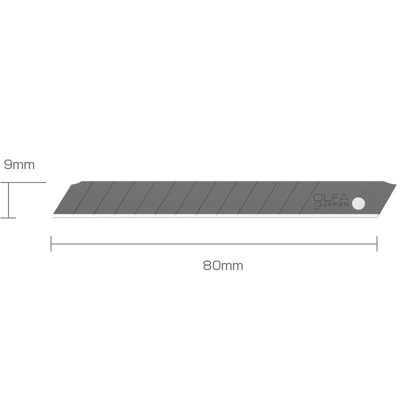 TAPETKNIVBLAD OLFA SORT 9 MM 10 PK TAPETKNIVBLAD OLFA SORT 9 MM 10 PK