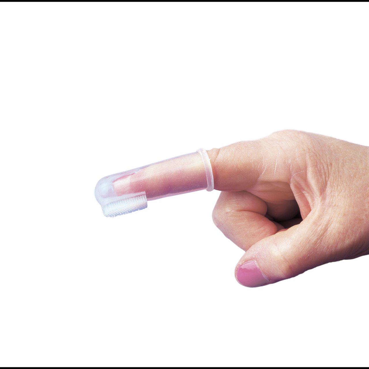 DREAMBABY SILIKONE FINGERTANNBØRSTE TRANSPARENT