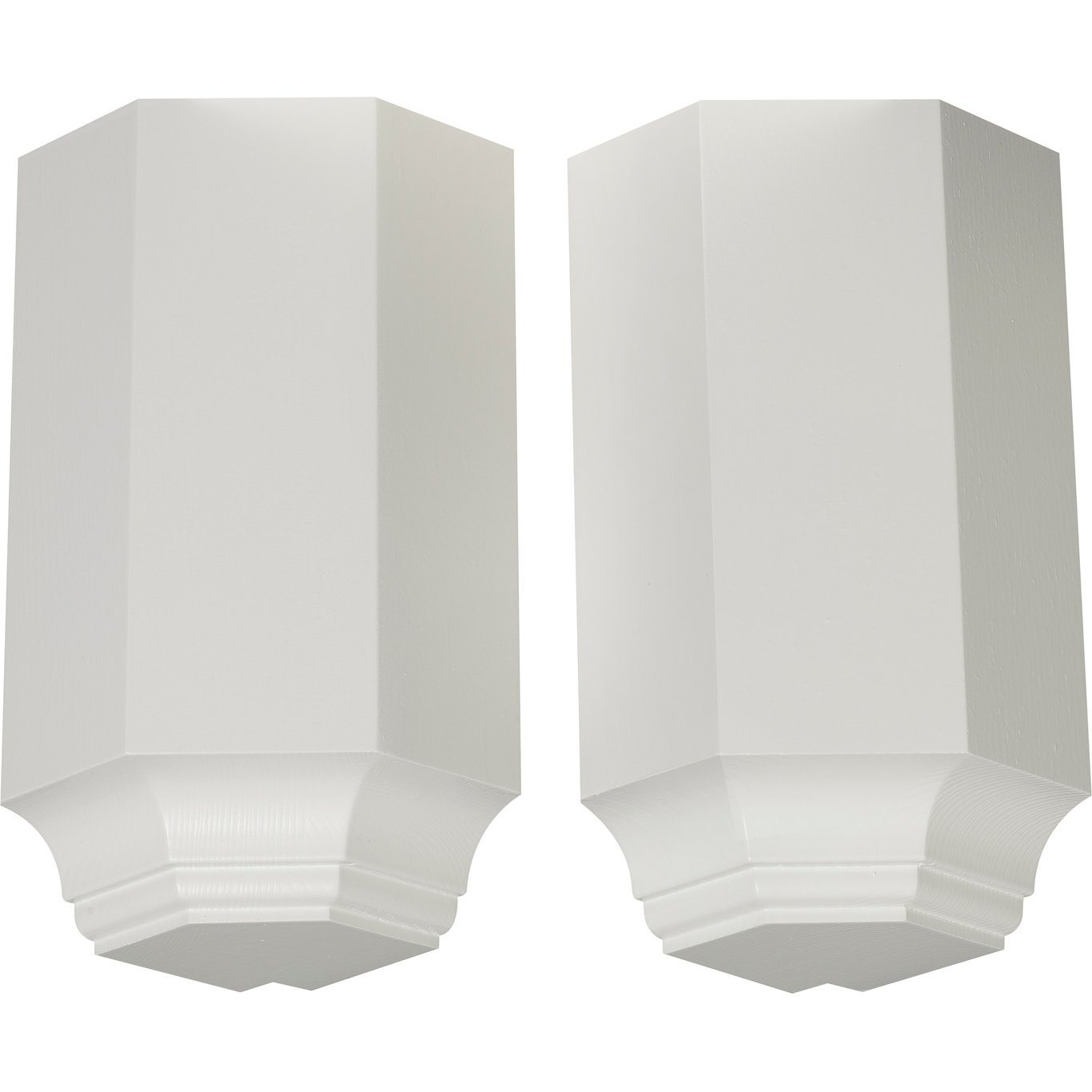 HJØRNEKLOSS TAK UTVENDIG FURU 67X67X150 MM S0502Y BOMULL 2-PK