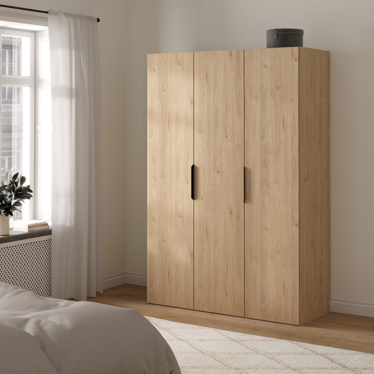 LIND NEST GARDEROBESKAP 150X220X60CM EIK LIND NEST GARDEROBESKAP 150X220X60CM EIK