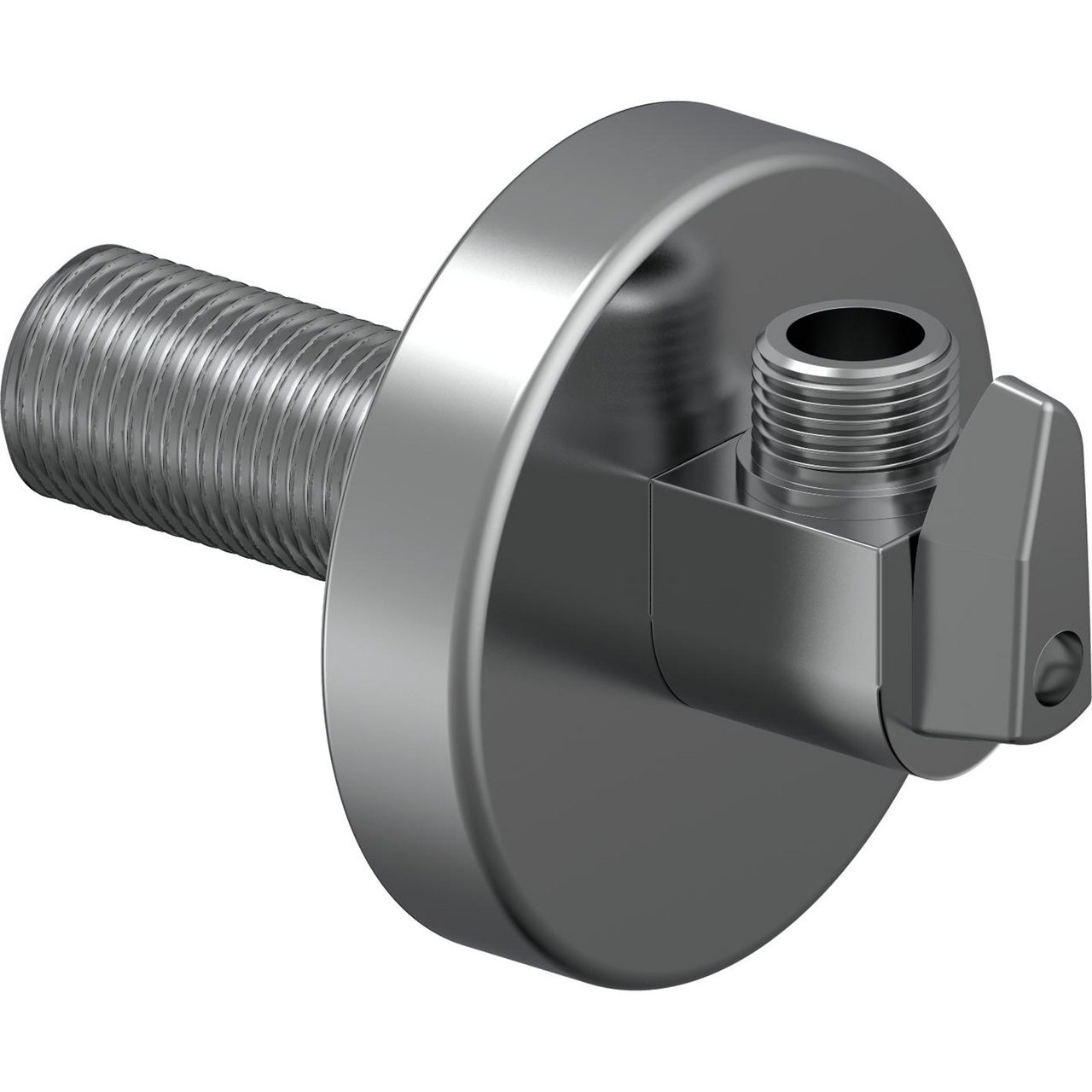 UPONOR AQUA PLUS ALBUE M/AVSTENGNING PL/DR 1/2"MT-3/8MT, CAP 70MM, L=85MM