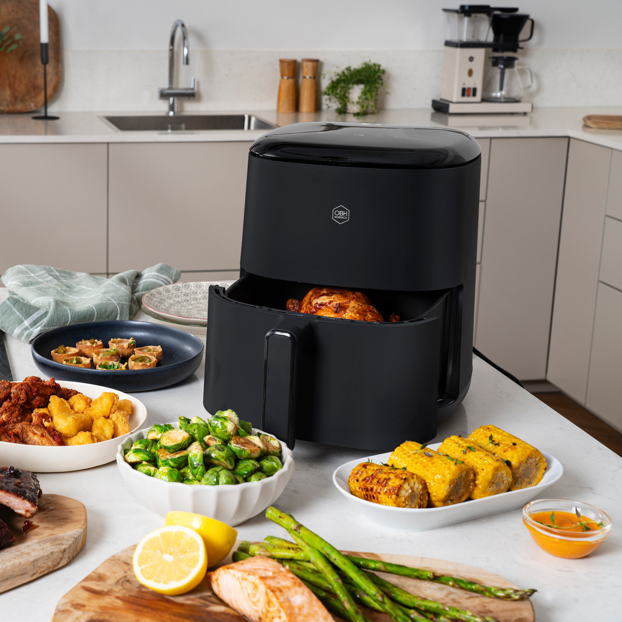 OBH NORDICA EASY FRY MAX AIRFRYER 5L SORT