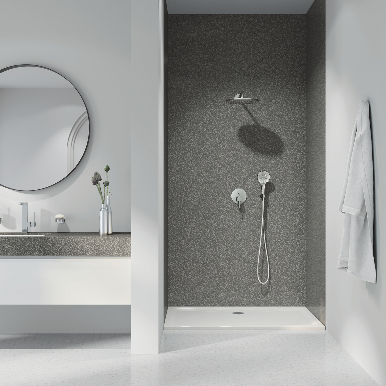 GROHE RSH 310 MONO HODEDUSJ M/DUSJARM 422MM 19L KROM
