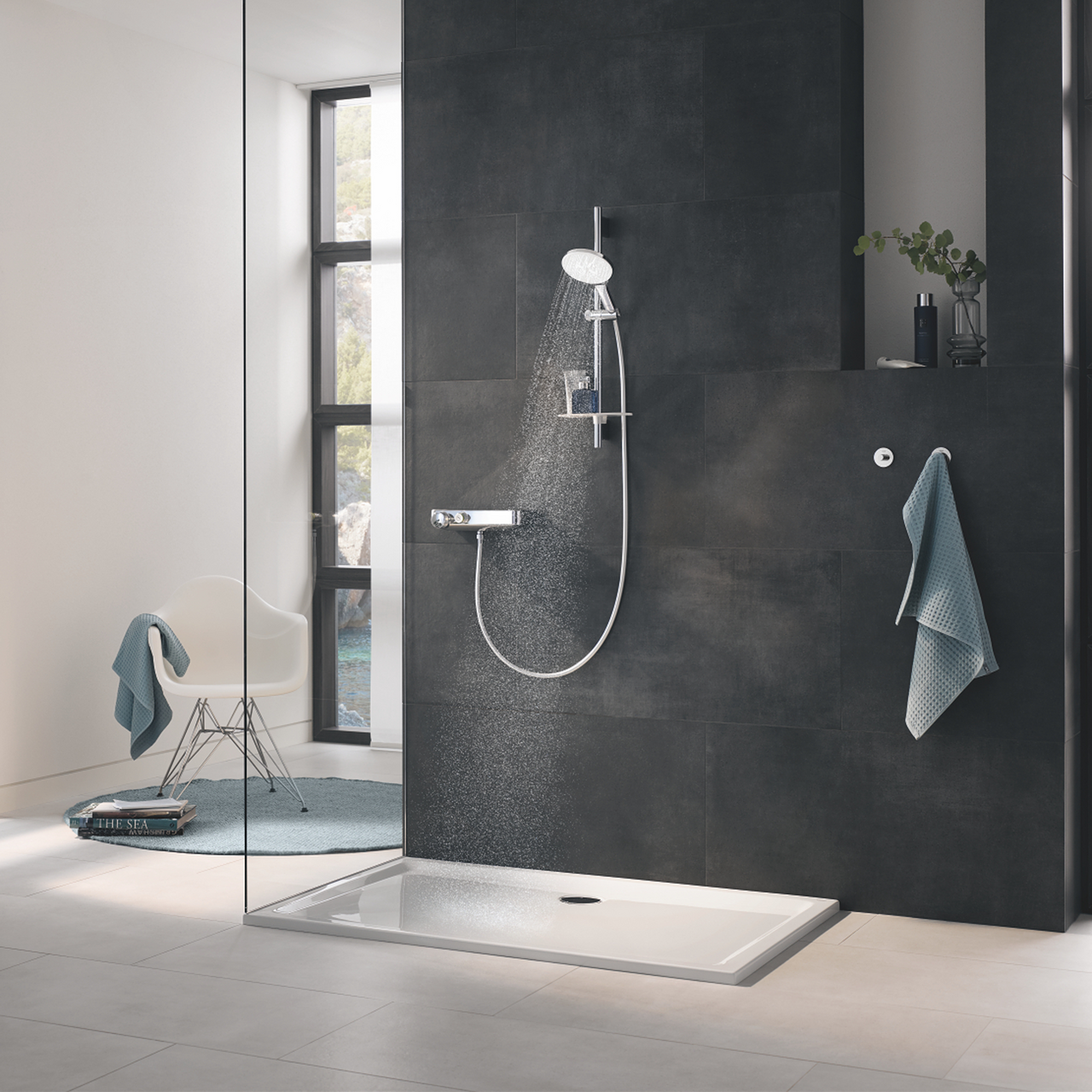 GROHE RSH SMARTACTIVE 150 DUSJSETT 3-SPRAY 600 8,5L MÅNEHVIT | Megaflis.no