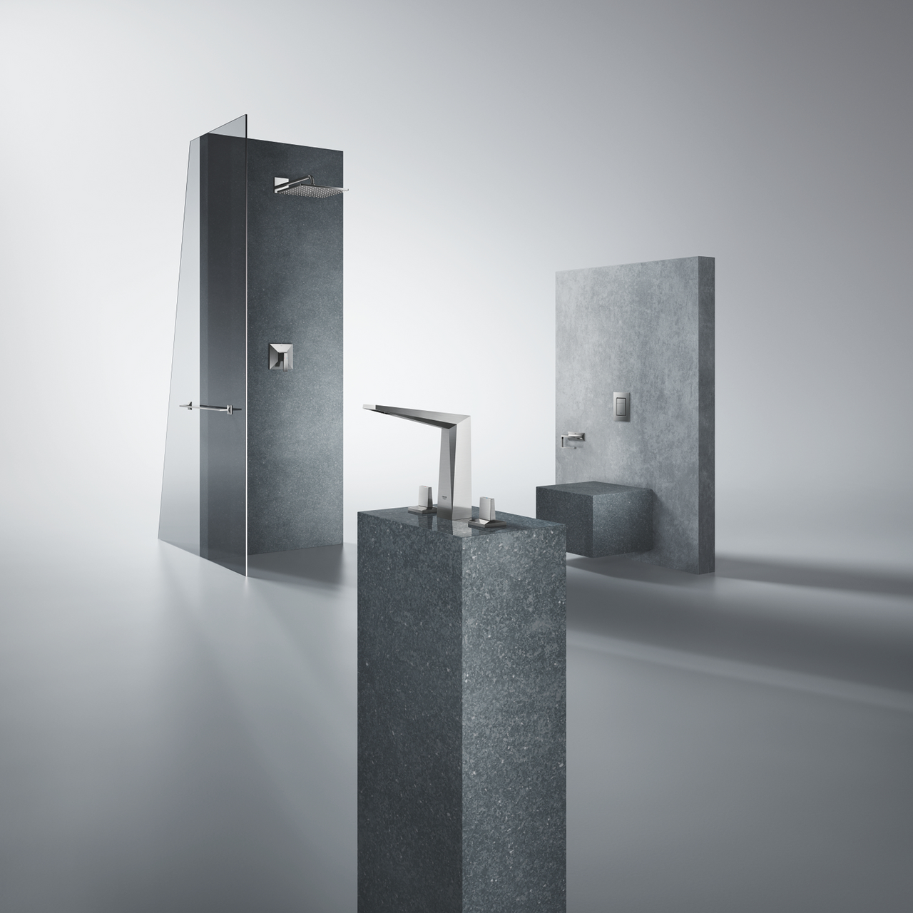 GROHE RSH 310 MONO CUBE HODEDUSJ M/DUSJARM 422MM 7,5L SUPERSTEEL