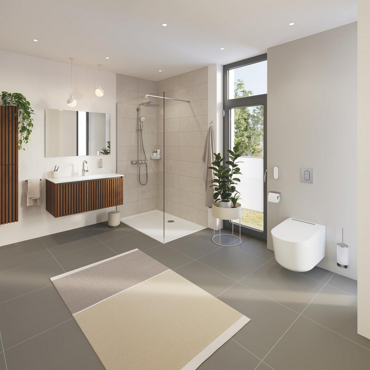 GROHE SELECTION TOALETTRULLHOLDER MED LOKK KROM