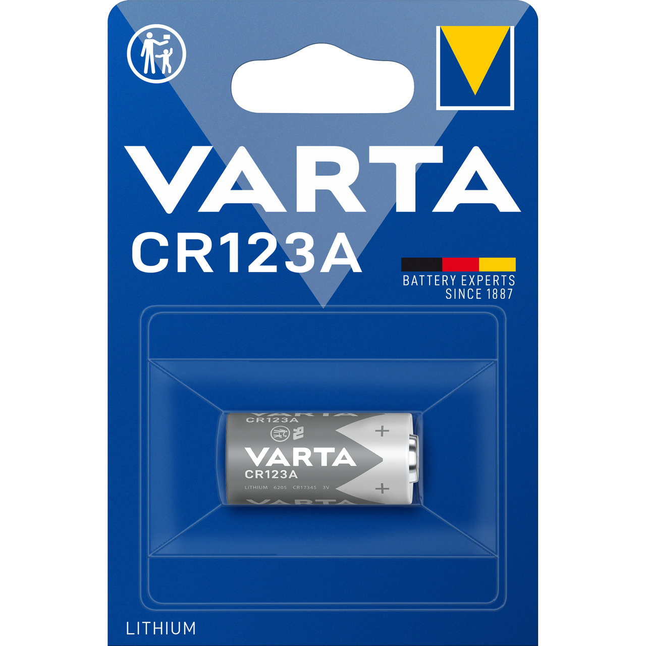 VARTA PHOTO LITIUMBATTERI CR123A 1PK