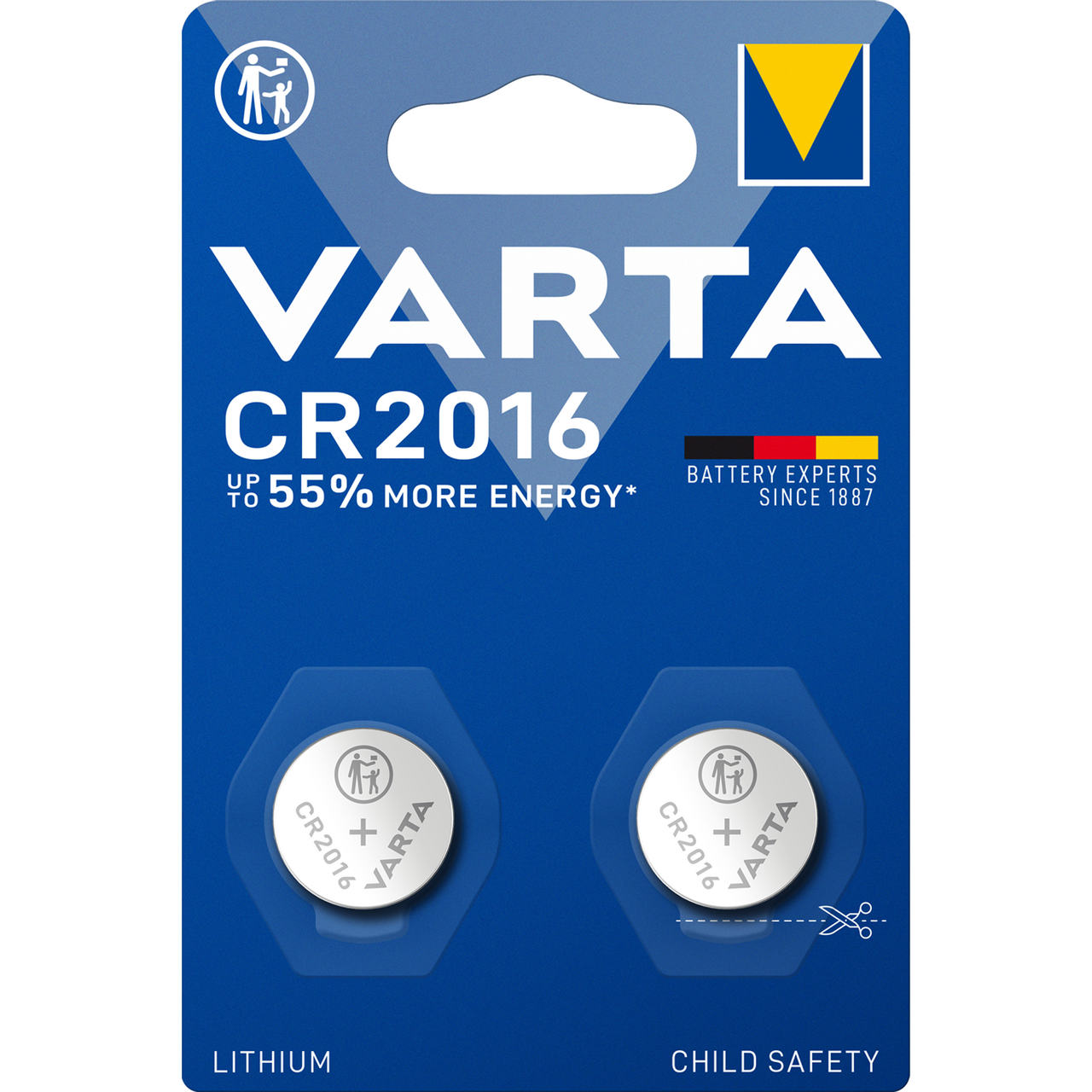 Batteri Varta Lithium CR2016 3V 2 pk