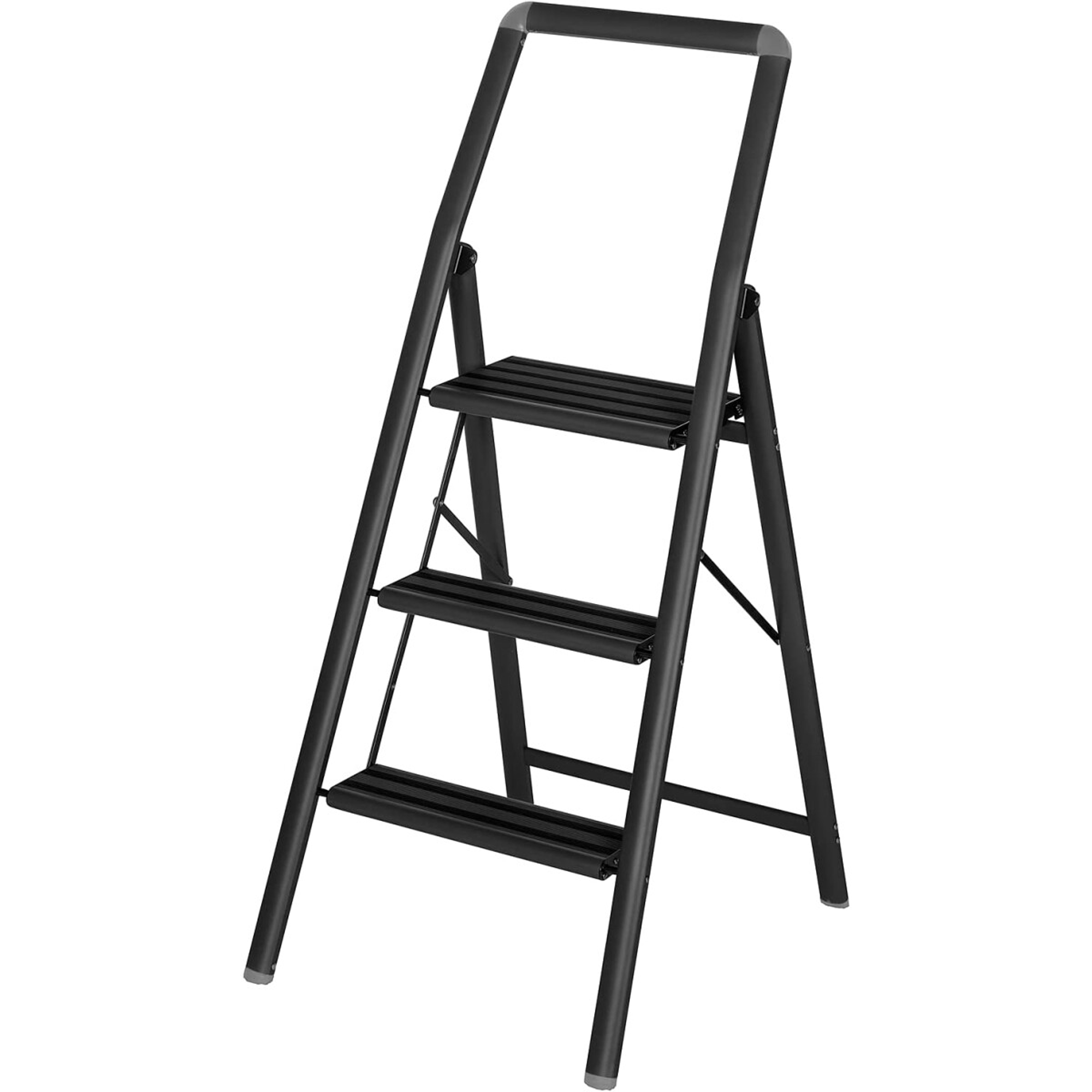 WENKO ALU SAMMENLEGGBAR STIGE 3 TRINN SORT