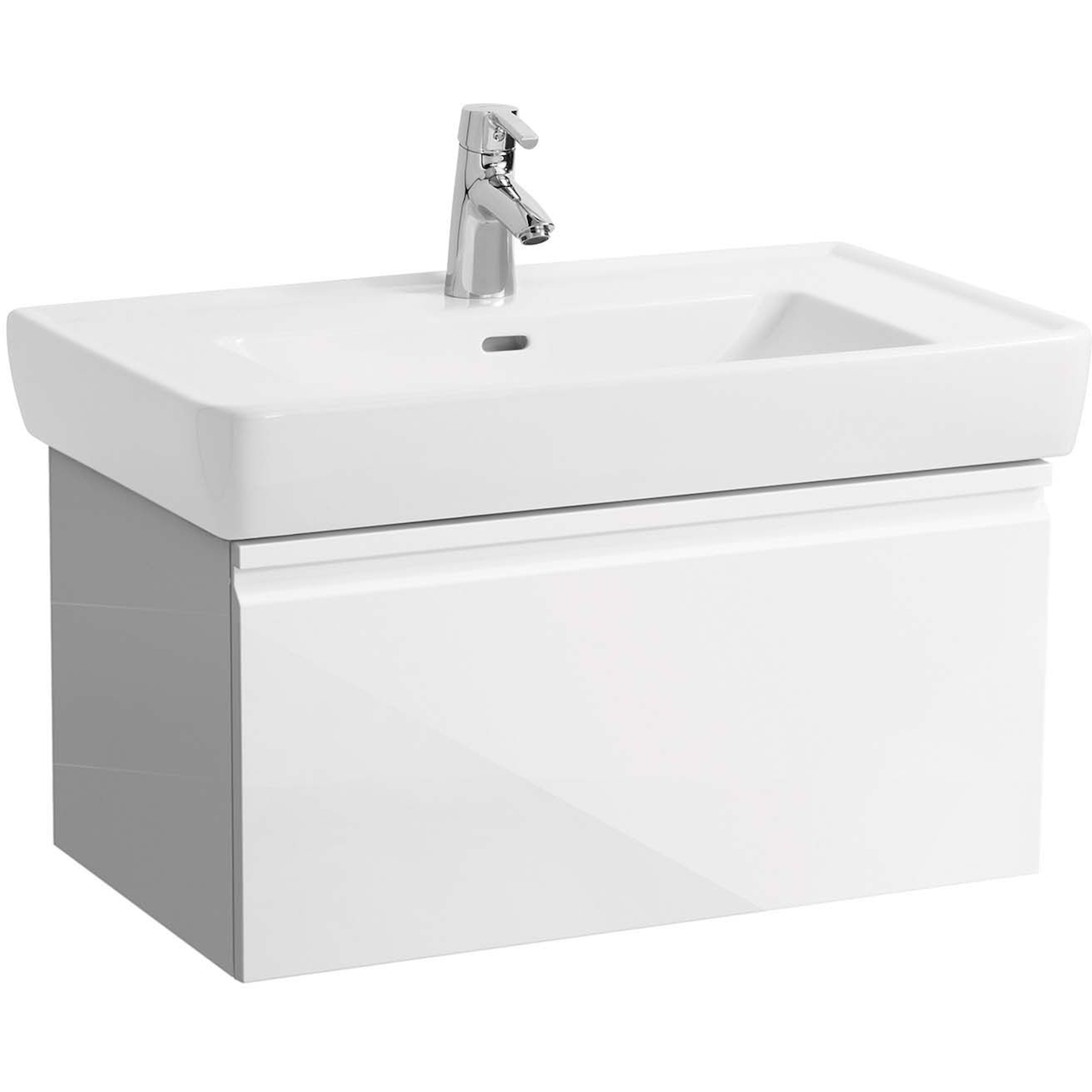 LAUFEN PRO SERVANTSKAP 77 CM 1 SKUFF & INNVENDIG SKUFF HVIT MATT ...