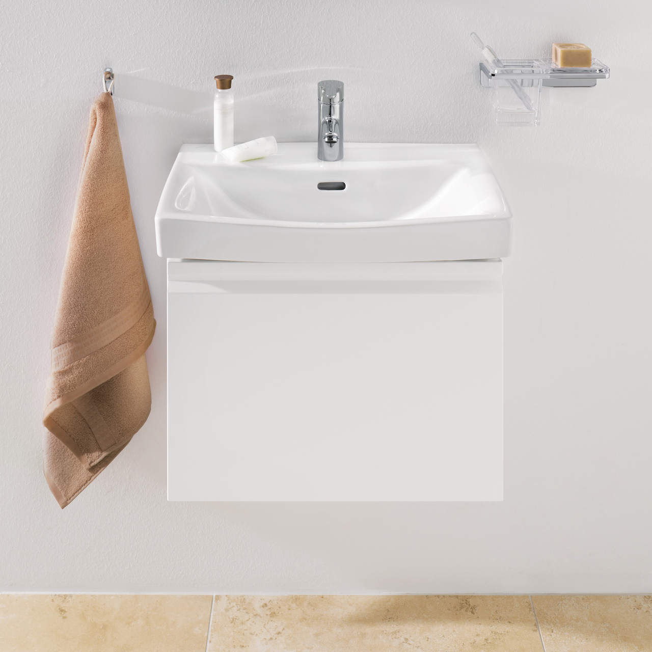 LAUFEN PRO N SERVANTSKAP 52 CM 1 SKUFF & 1 INNVENDIG SKUFF HVIT MATT