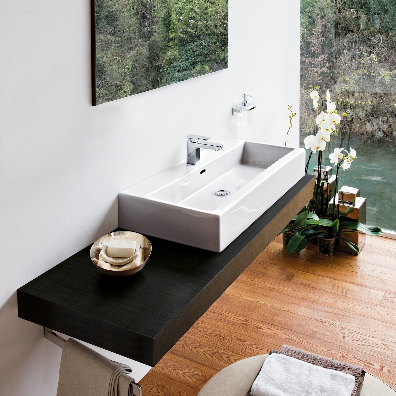 LAUFEN LIVING CITY SERVANT 80X46 CM U/ARMATURHULL HVIT