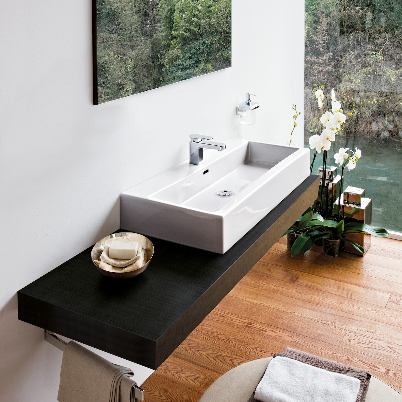 LAUFEN LIVING CITY SERVANT 100X46 CM U/ARMATURHULL HVIT