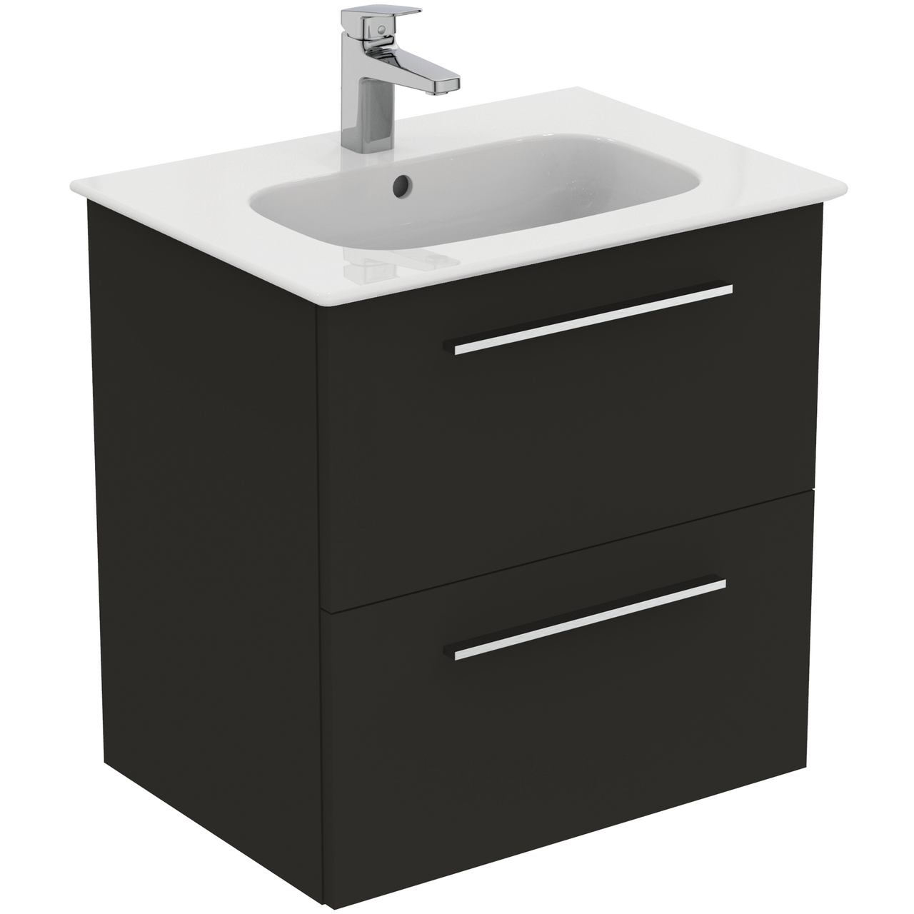 IDEAL STANDARD I.LIFE A BADEROMSMØBEL 640X460 CARBON GREY M/KROM HÅNDTAK