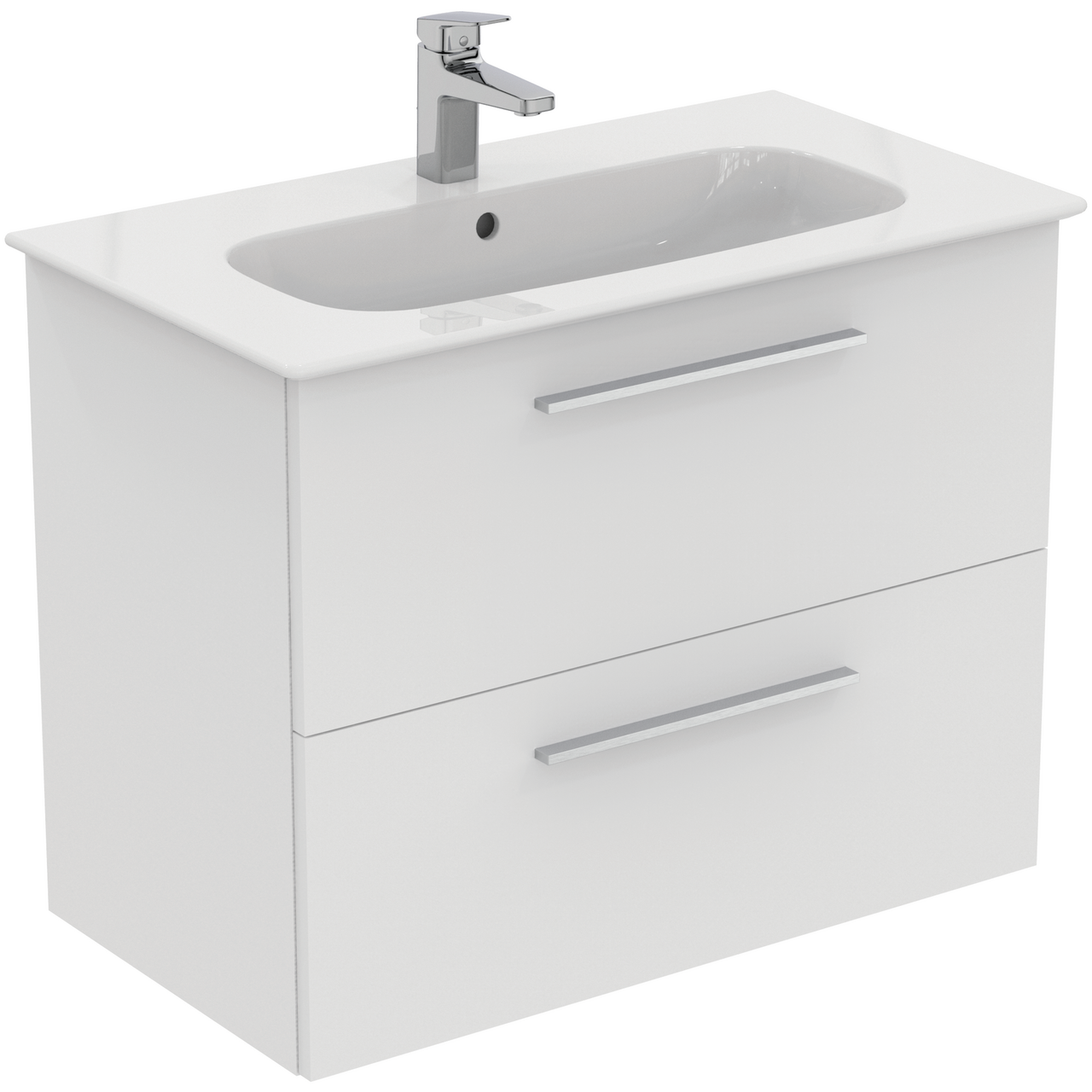 IDEAL STANDARD I.LIFE A BADEROMSMØBEL 840X460 MATT HVIT M/KROM HÅNDTAK