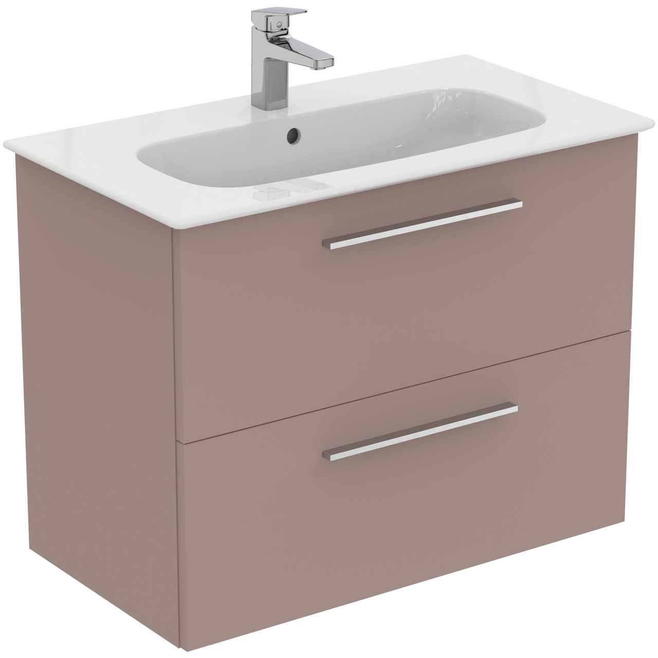 IDEAL STANDARD I.LIFE A BADEROMSMØBEL 840X460 GREIGE MATT M/KROM HÅNDTAK