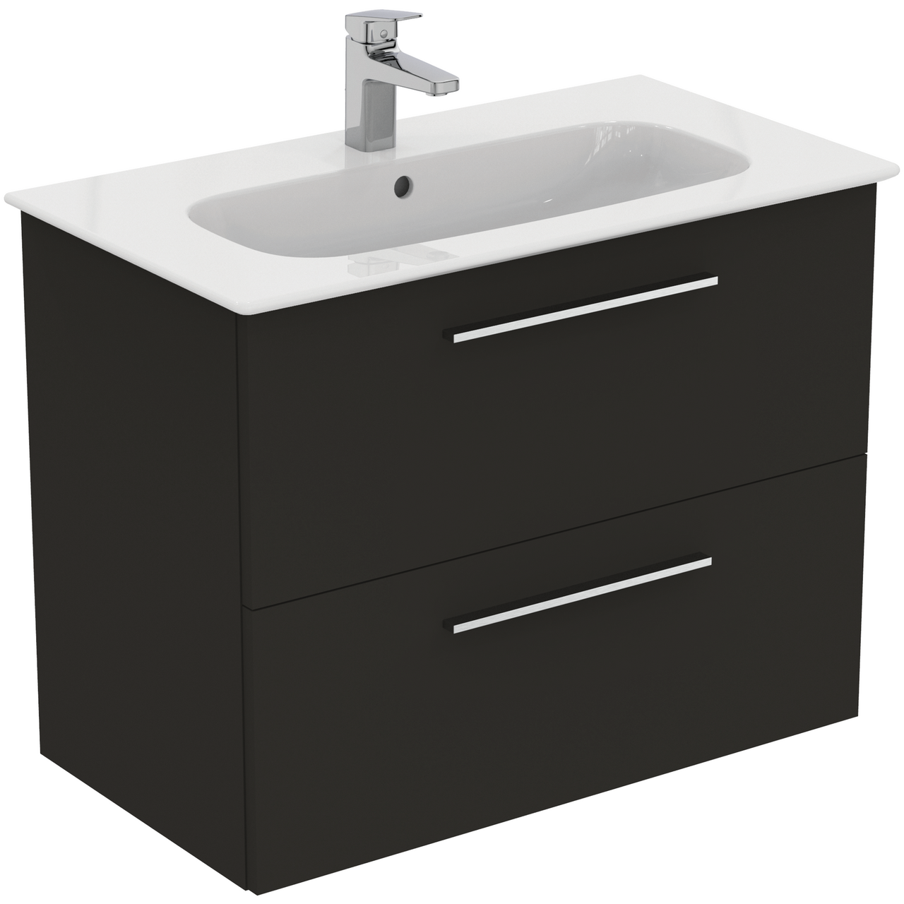 IDEAL STANDARD I.LIFE A BADEROMSMØBEL 840X460 CARBON GREY M/KROM HÅNDTAK
