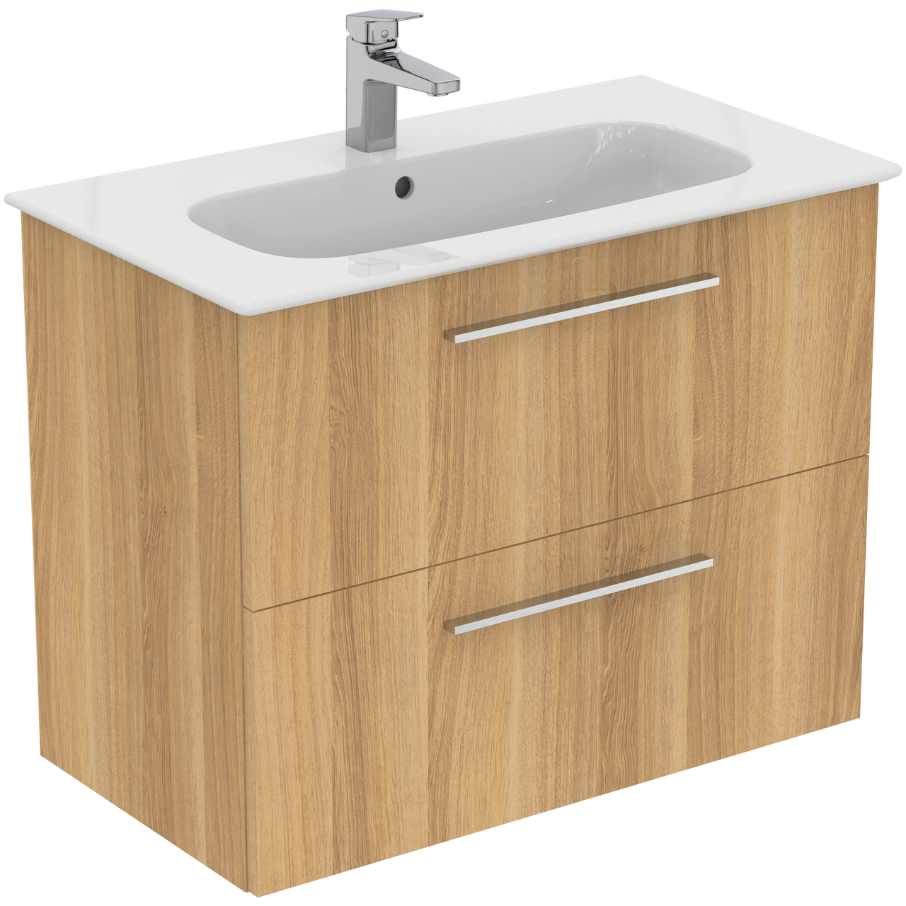 IDEAL STANDARD I.LIFE A BADEROMSMØBEL 840X460 NATURAL OAK M/KROM HÅNDTAK