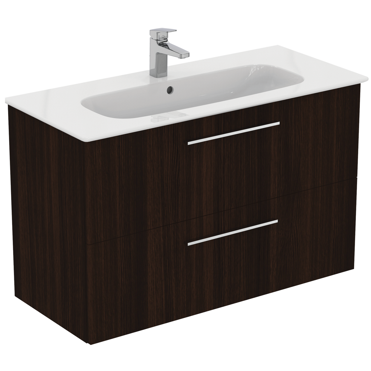 IDEAL STANDARD I.LIFE A BADEROMSMØBEL 1040X460 COFFEE OAK M/KROM HÅNDTAK