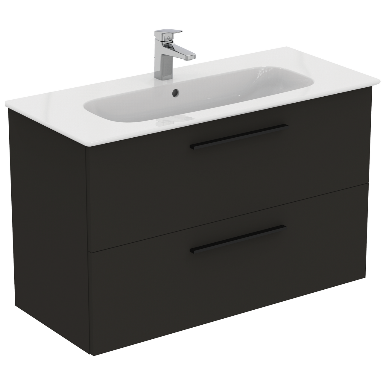 IDEAL STANDARD I.LIFE A BADEROMSMØBEL 1040X460 CARBON GREY M/SORT HÅNDTAK