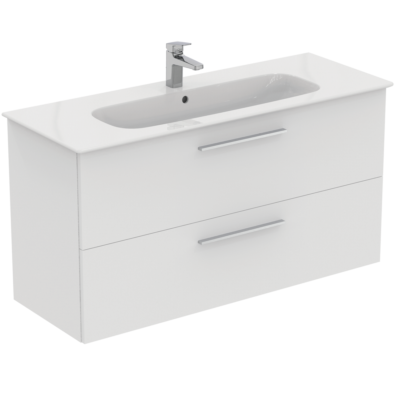 IDEAL STANDARD I.LIFE A BADEROMSMØBEL 1240X460 MATT HVIT M/KROM HÅNDTAK