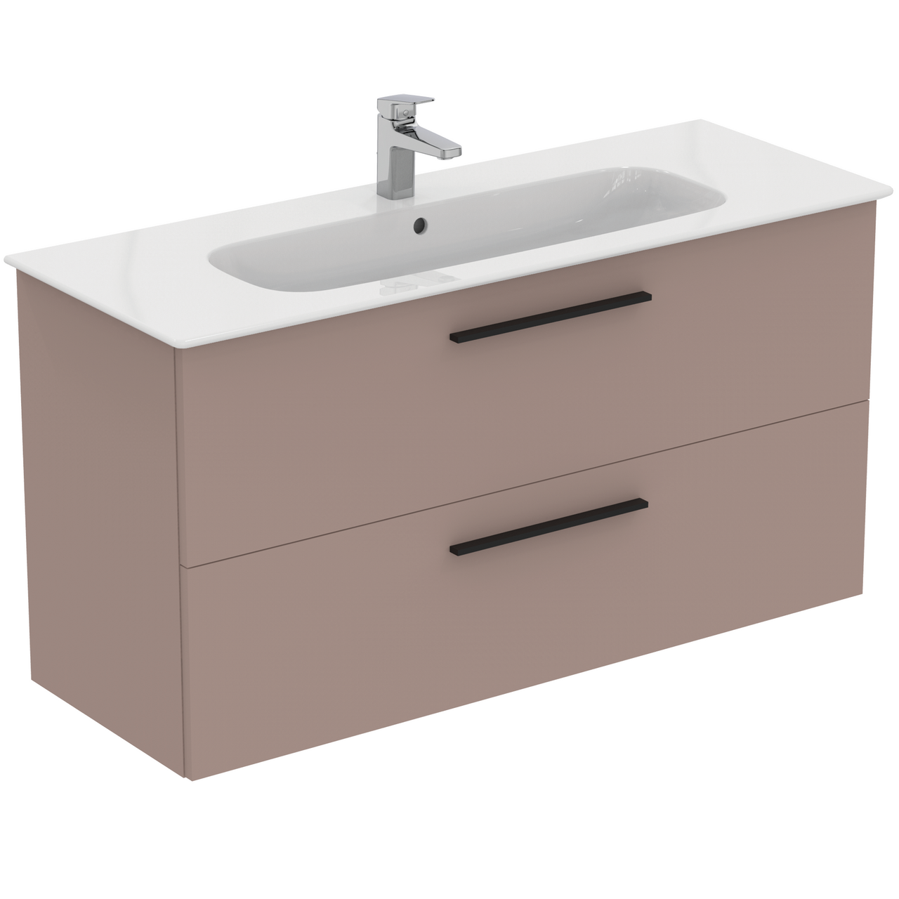 IDEAL STANDARD I.LIFE A BADEROMSMØBEL 1240X460 GREIGE MATT M/SORT HÅNDTAK