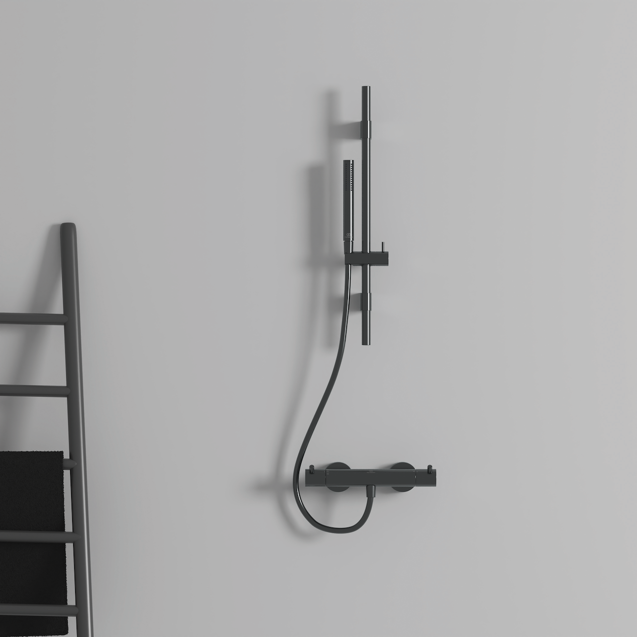 IDEAL STANDARD IDEALRAIN PRO DUSJSETT Ø25/600 MAGNETIC GREY