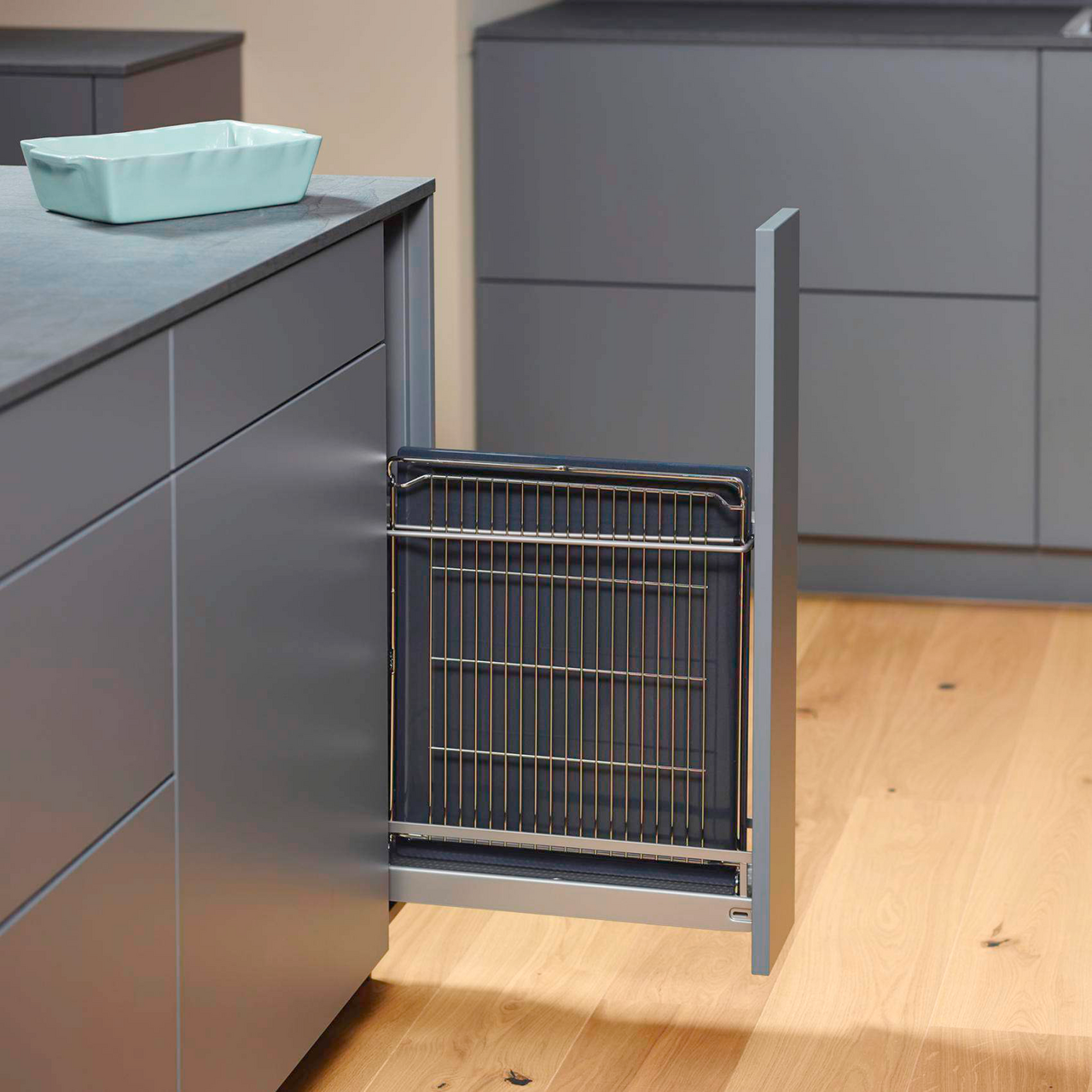 KESSEBÖHMER BASE NO.15 ARENA CLASSIC BAKBRETT 481 MM DYP, GRÅ/SØLV