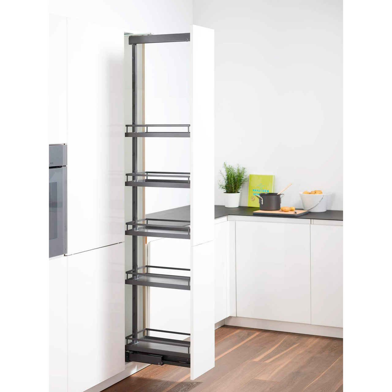 KESSEBÖHMER ARENAPLUS STYLE, PANTRYUTTREKK 400 MM ANTRASITT 1800-2200MM
