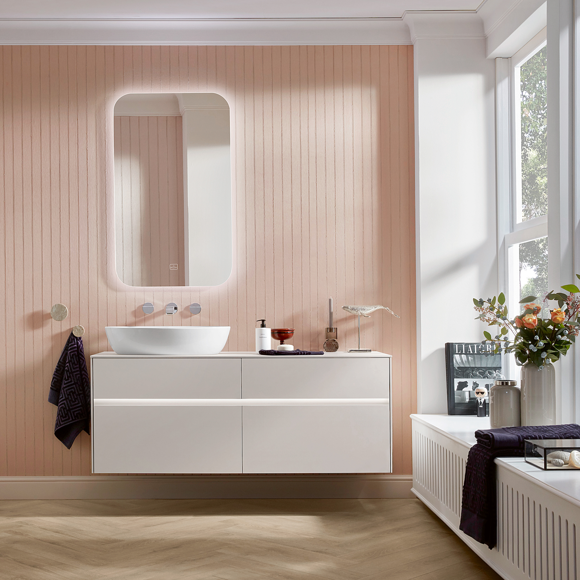 V&B ARTIS SERVANT C+ OVAL 61X41 HVIT ALPIN