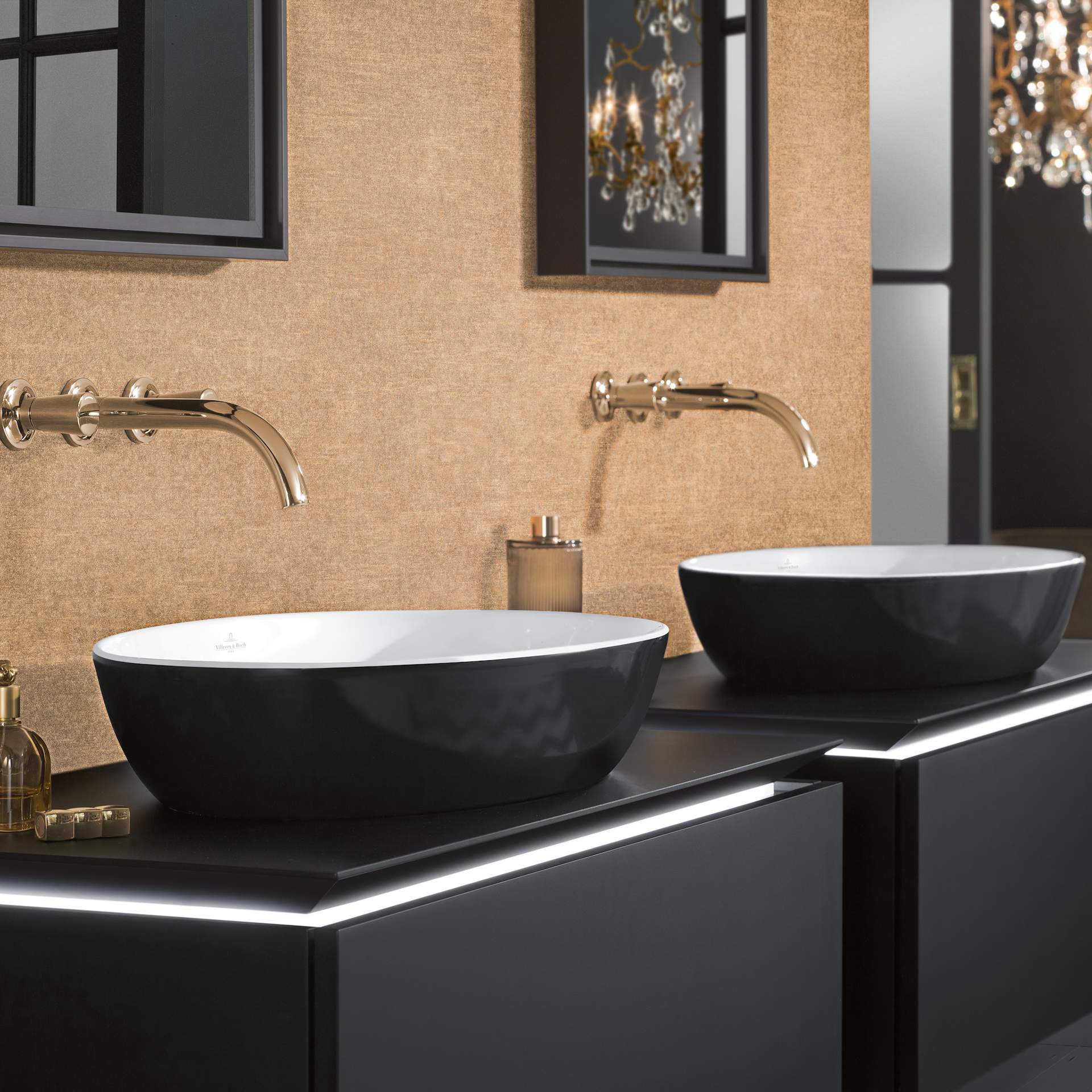 V&B ARTIS SERVANT OVAL 61X41 COAL BLACK