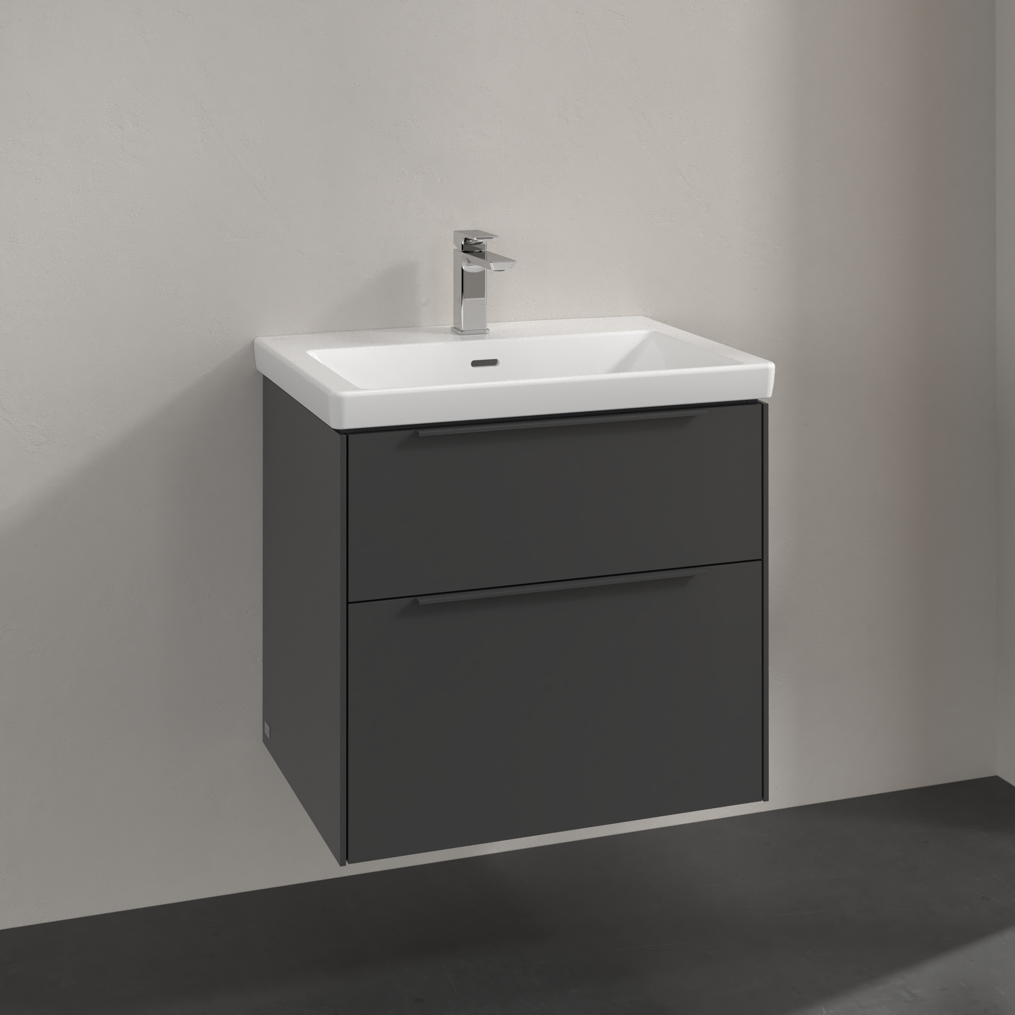 V&B SUBWAY 3.0 SERVANTSKAP 62X57 GRAPHITE HÅNDTAK I MØBELETS FARGE