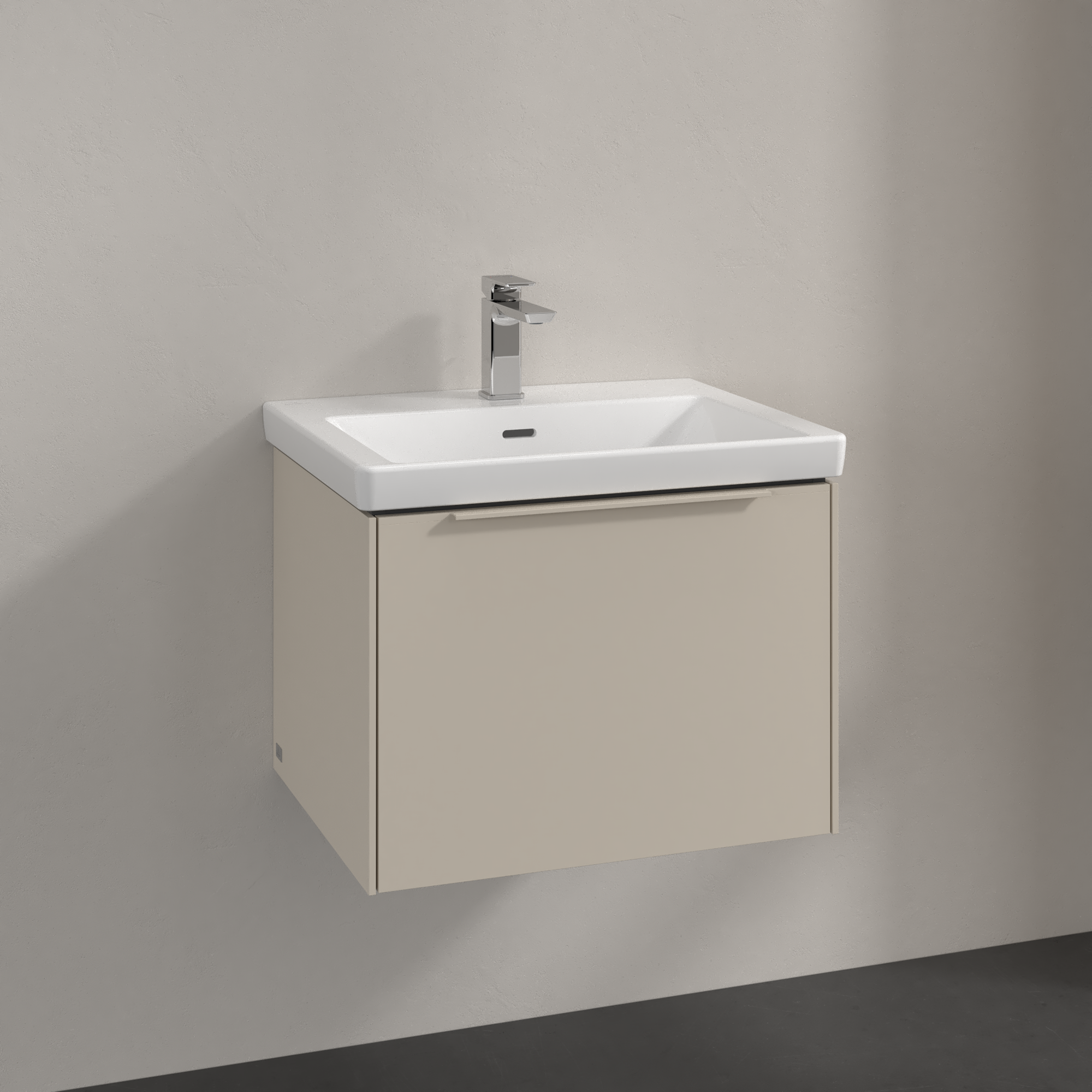 V&B SUBWAY 3.0 SERVANTSKAP 57X42 CASHMERE GREY HÅNDTAK I MØBELETS FARGE