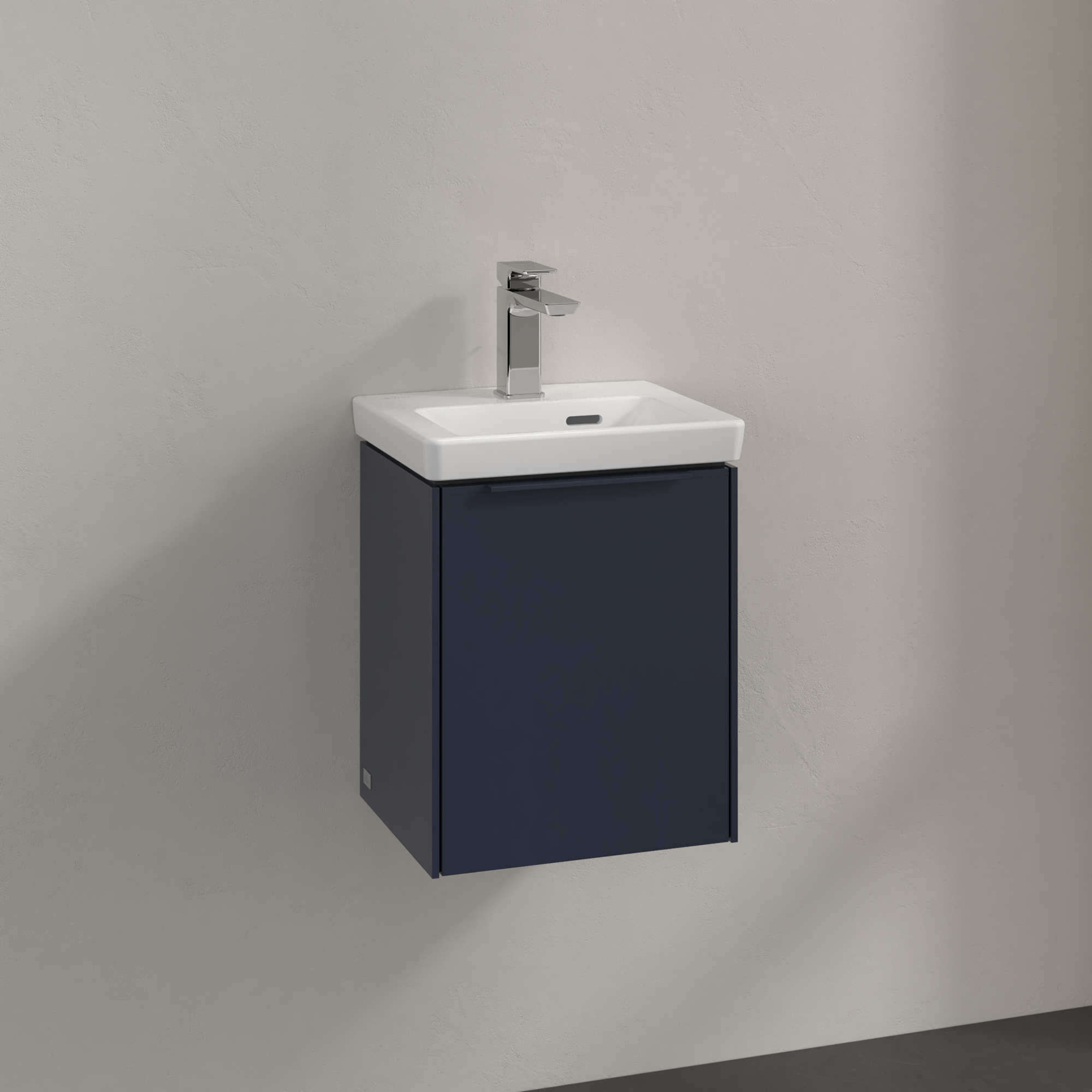V&B SUBWAY 3.0 SERVANTSKAP 35X42 HØYRE MARINE BLUE HÅNDTAK I MØBELETS FARGE