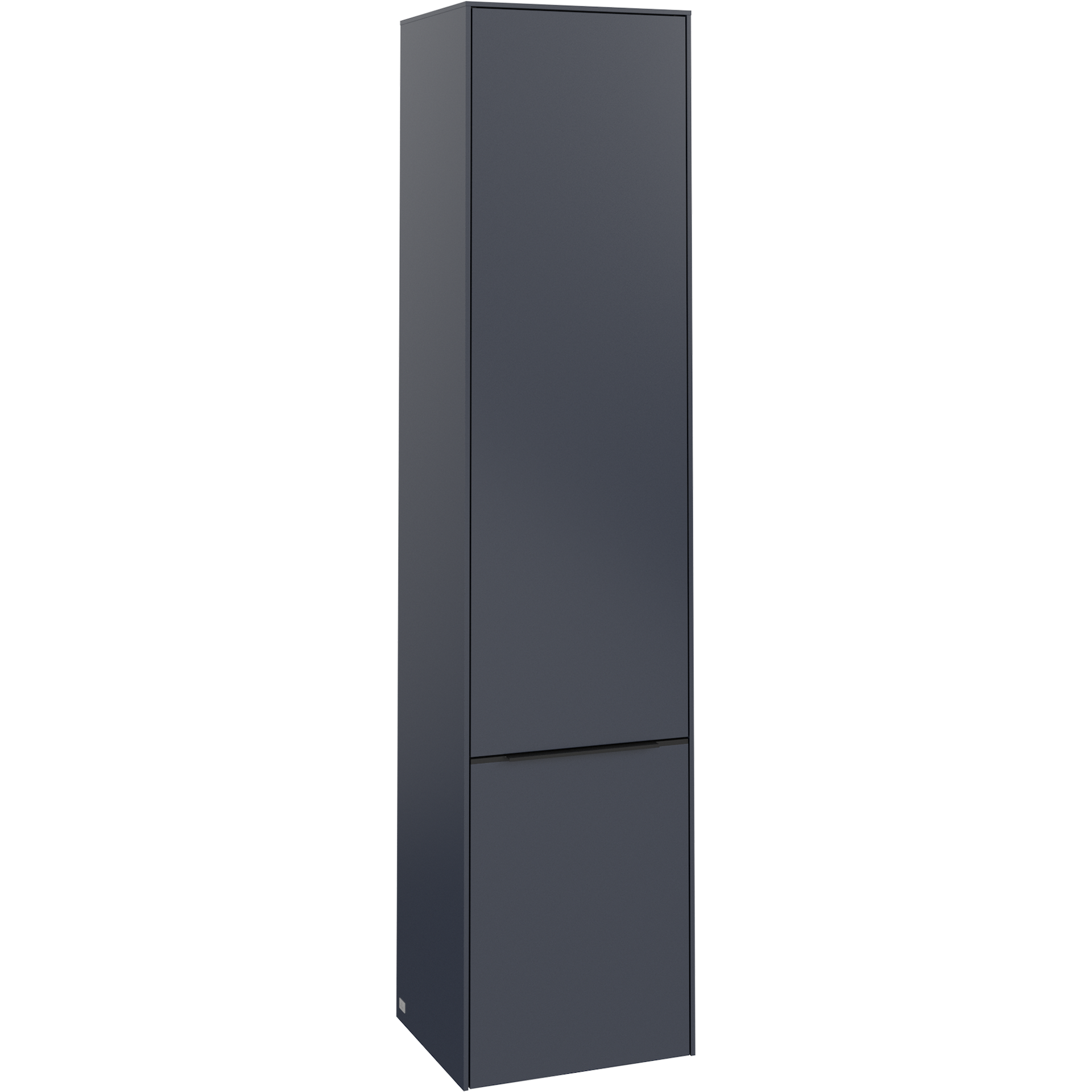 V&B SUBWAY 3.0 HØYSKAP 40X171 HØYRE 2 DØRER MARINE BLUE HÅNDTAK I VOLCANO BLACK