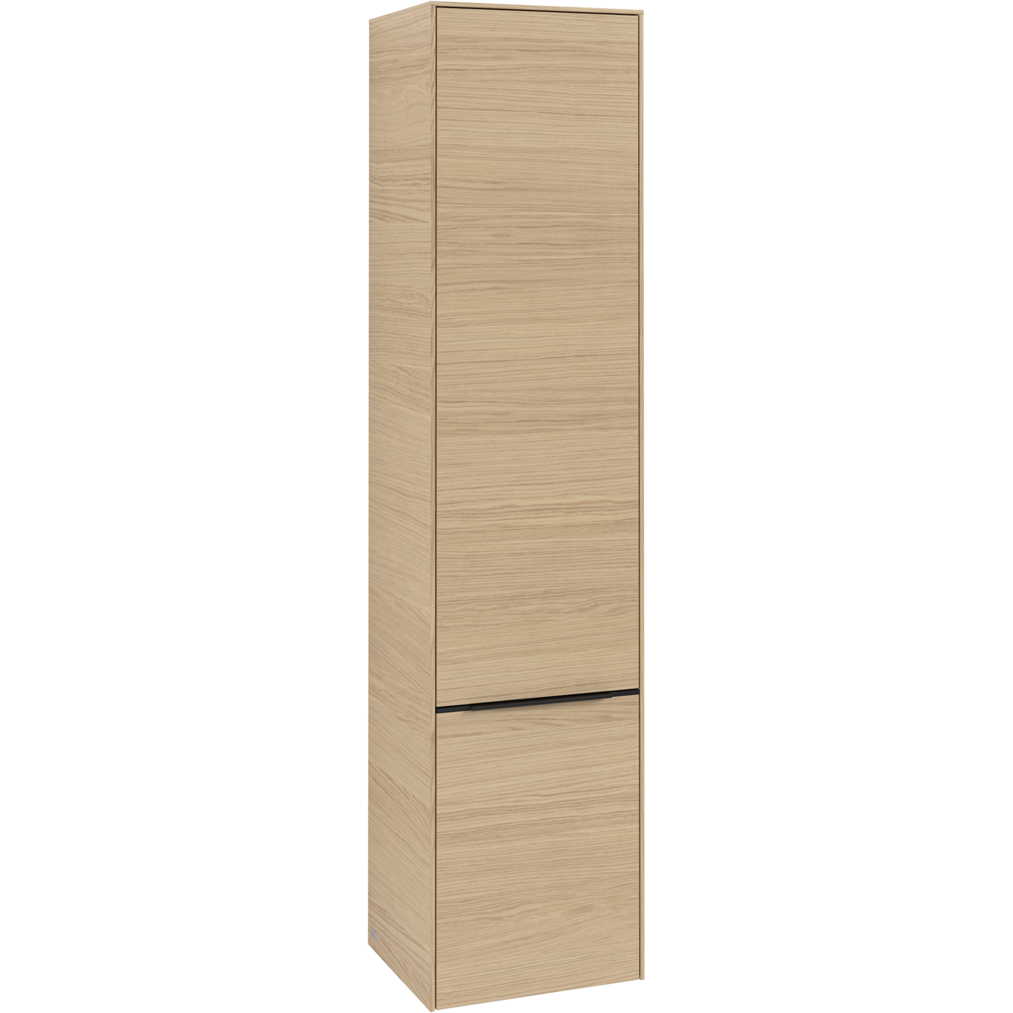 V&B SUBWAY 3.0 HØYSKAP 40X171 HØYRE 2 DØRER NORDIC OAK HÅNDTAK I VOLCANO BLACK
