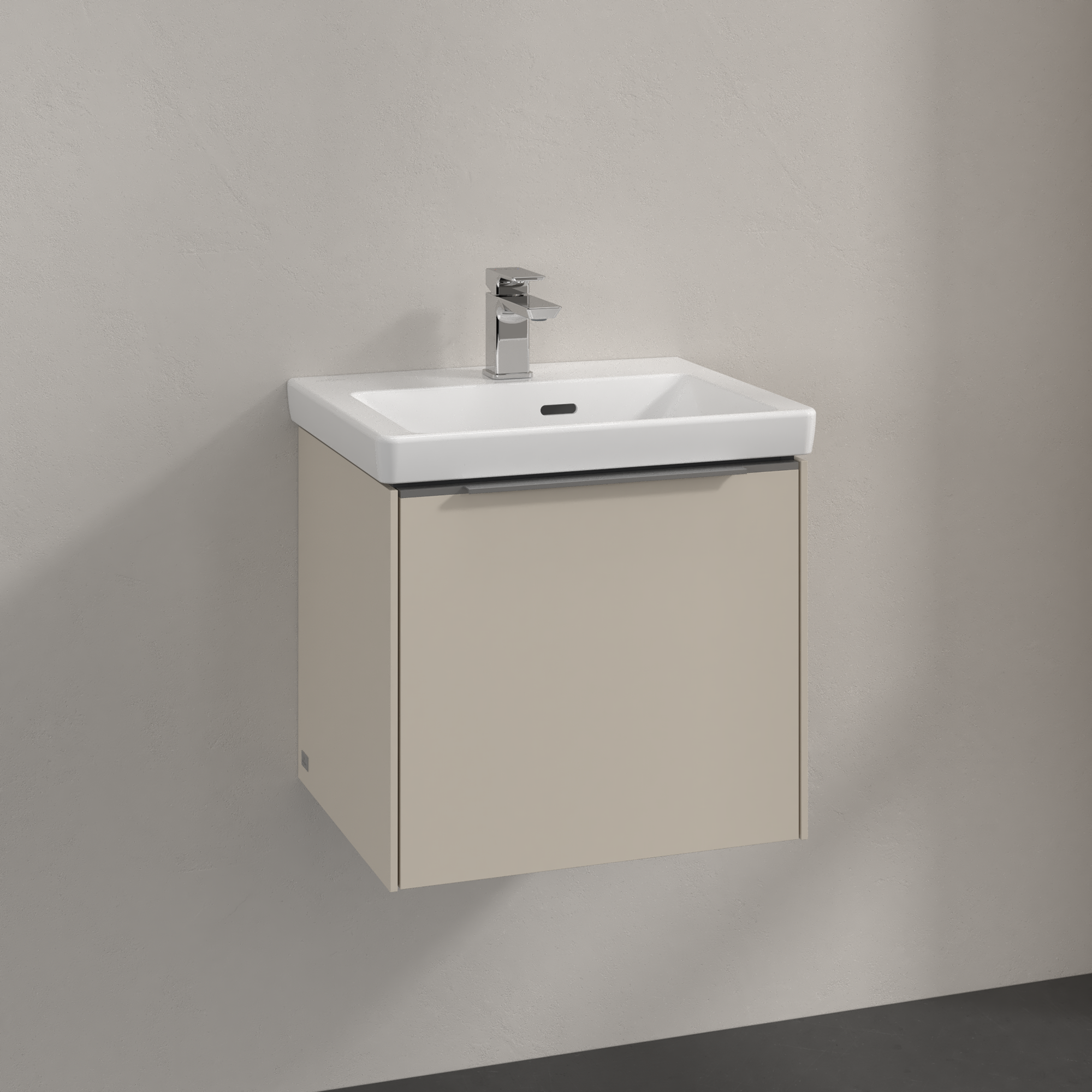 V&B SUBWAY 3.0 SERVANTSKAP 47X42 CASHMERE GREY HÅNDTAK I KROM