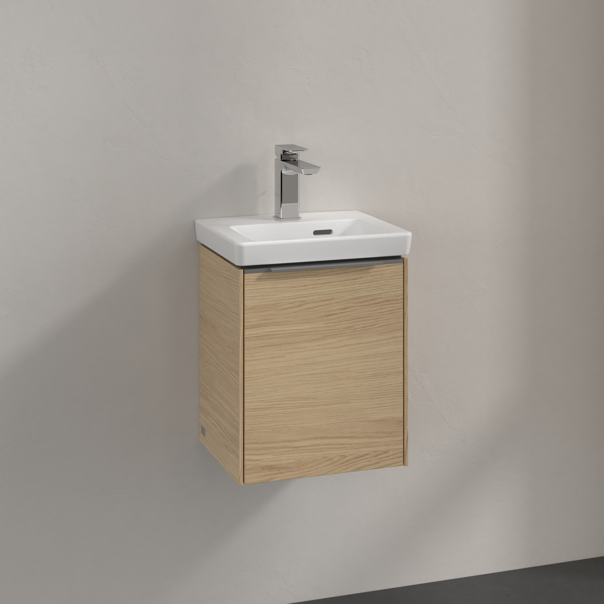 V&B SUBWAY 3.0 SERVANTSKAP 35X42 HØYRE NORDIC OAK HÅNDTAK I KROM
