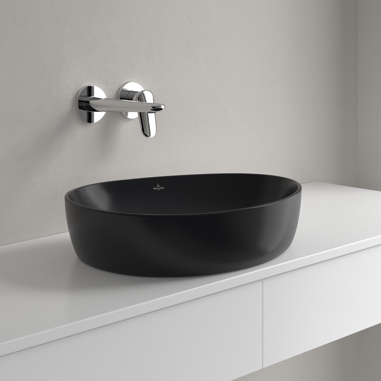 V&B ANTAO SERVANT C+ 51X40 U/OVERLØP PURE BLACK