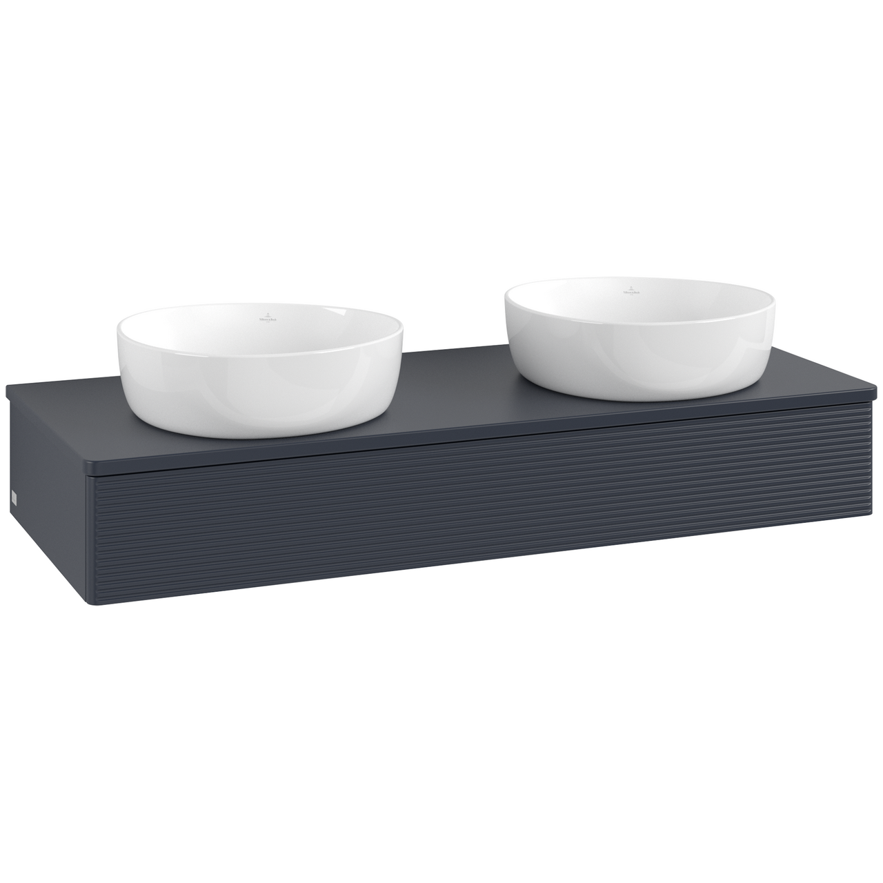 V&B ANTAO SERVANTSKAP 1 SKUFF RILLET 1200X190X500 FOR 2 SERV. U/KRANHULL BLÅ