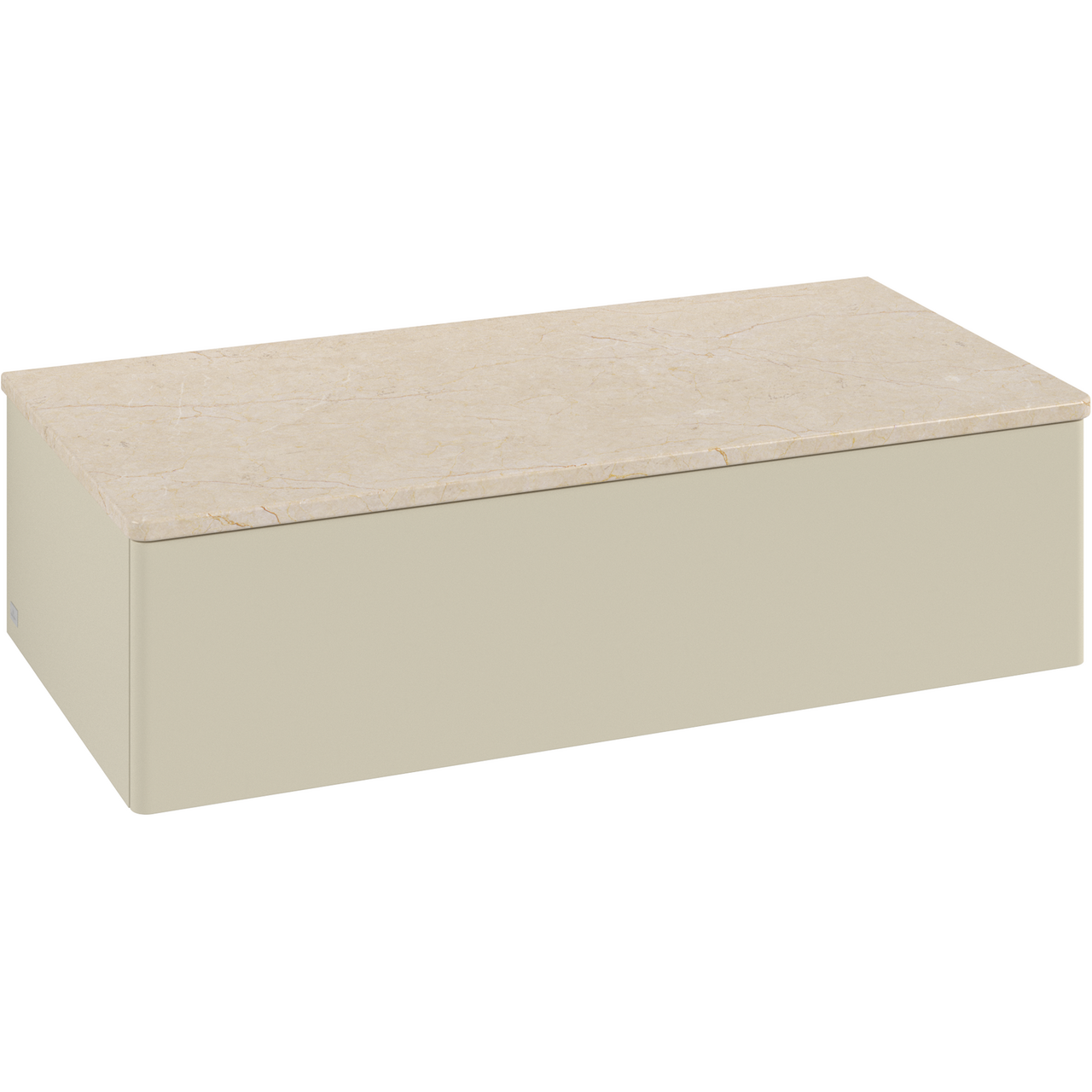 V&B ANTAO SIDESKAP 1 SKUFF GLATT 1000X268X500 SILKEGRÅ/CRÉME