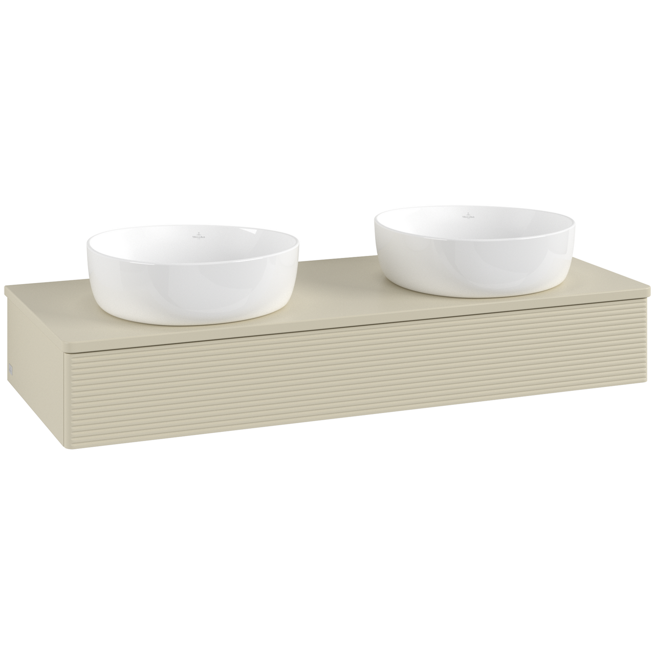 V&B ANTAO SERVANTSKAP 1 SKUFF RILLET 1200X190X500 FOR 2 SERV. M/KRANHULL SILKEGRÅ