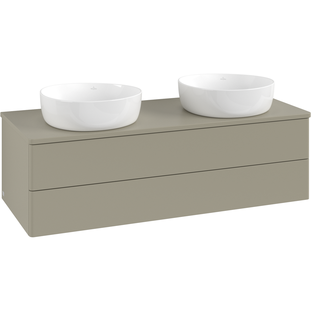 V&B ANTAO SERVANTSKAP 2 SKUFFER GLATT 1200X360X500 FOR 2 SERV. M/KRANHULL M/LYS STENGRÅ