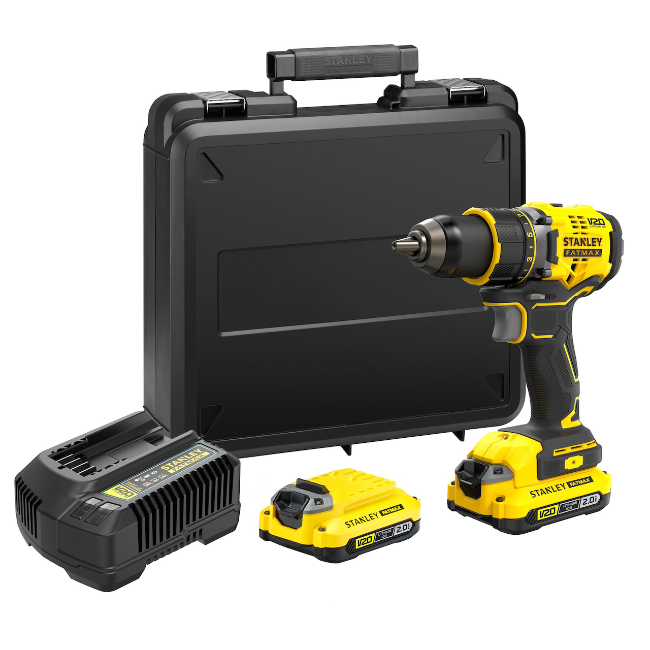 STANLEY FATMAX DRILL 18V 13MM 2 BATTERI SFMCD720D2K