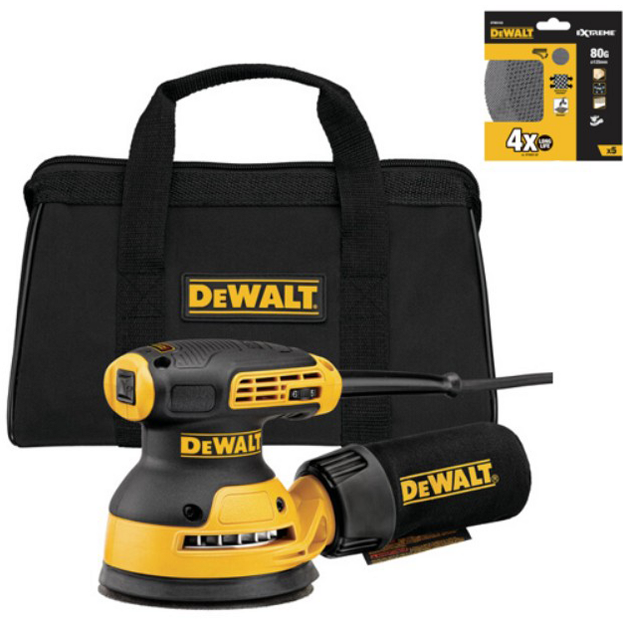 DEWALT EKSENTERSLIPER 126MM