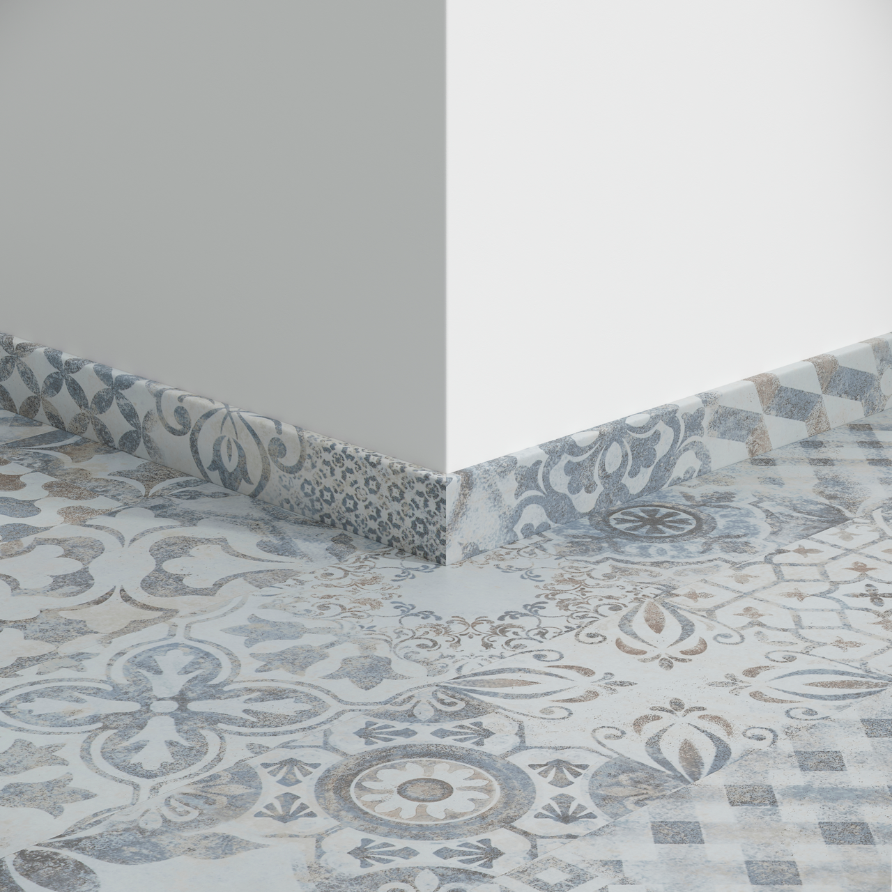 BERRYALLOC SOKKELLIST RETRO CHIC BLUE GREY