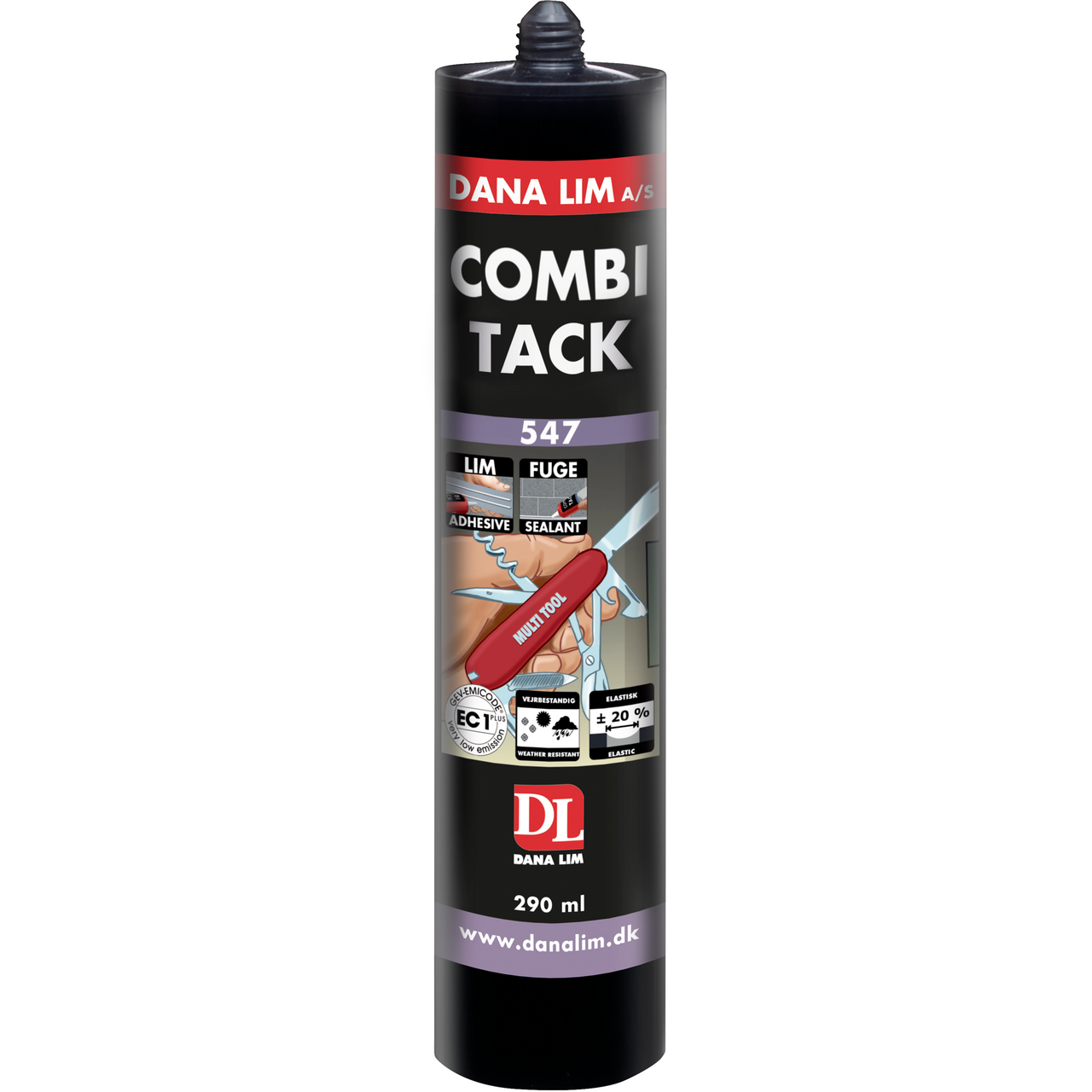 COMBI TACK 547 ANTRASITGRÅ 290 ML