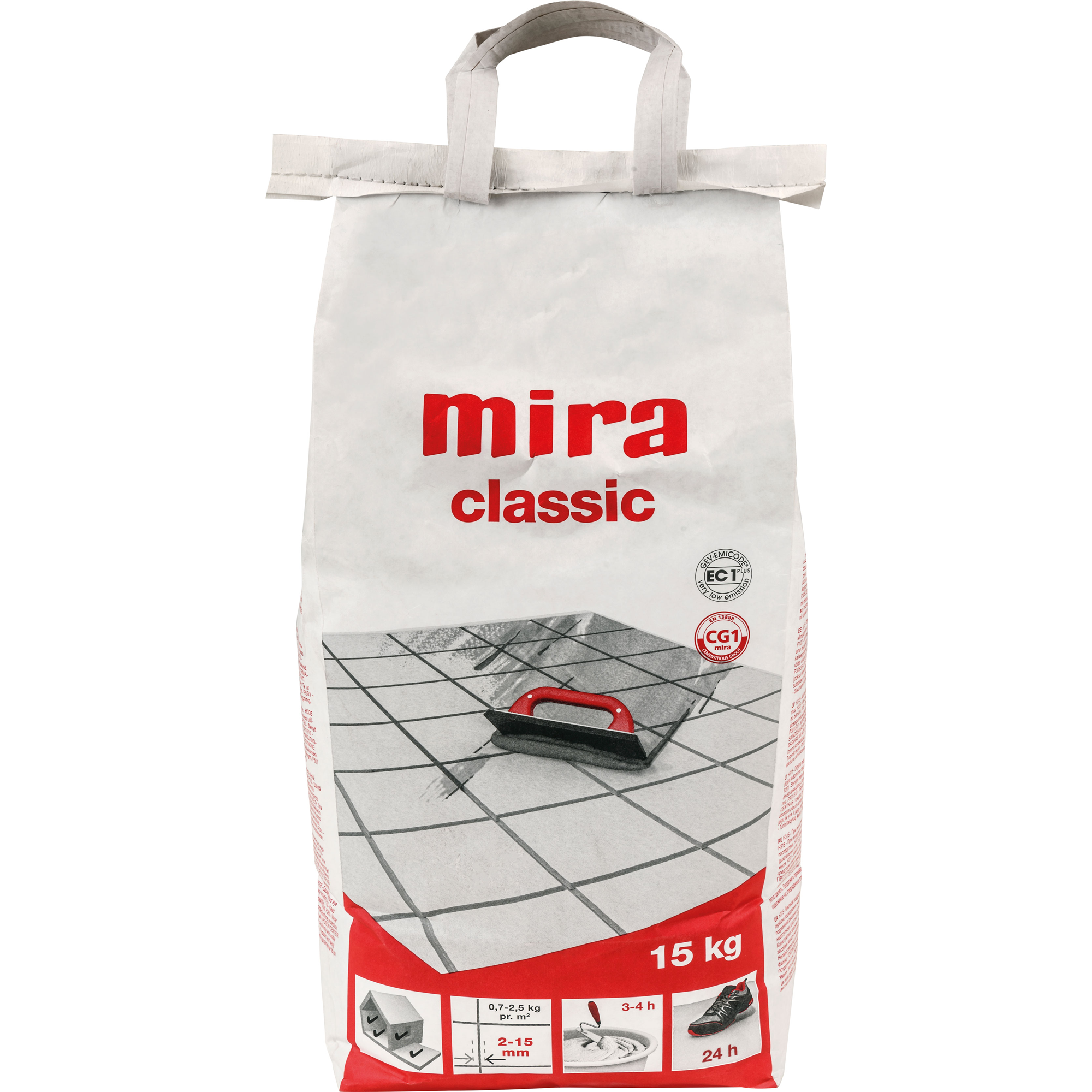 MIRA CLASSIC 115 LYSGRÅ 15 KG