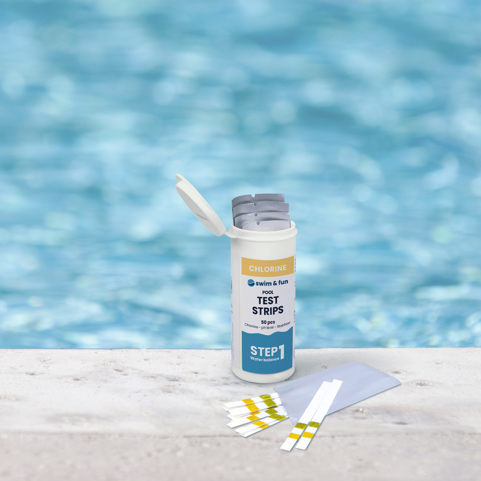 SWIM & FUN TESTSTRIPS KLOR/PH